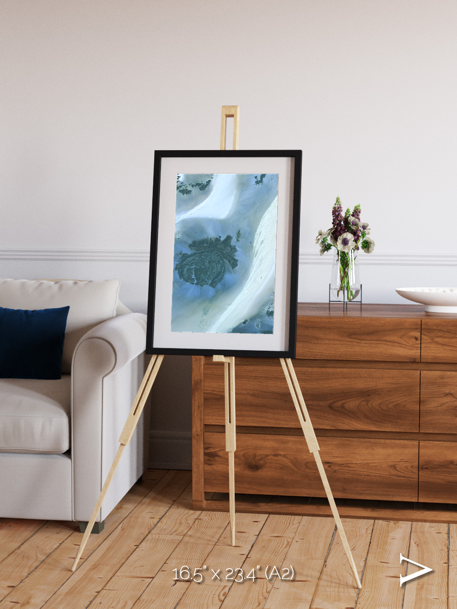 Shifting Dunes, Sahara Desert Framed & Mounted Print