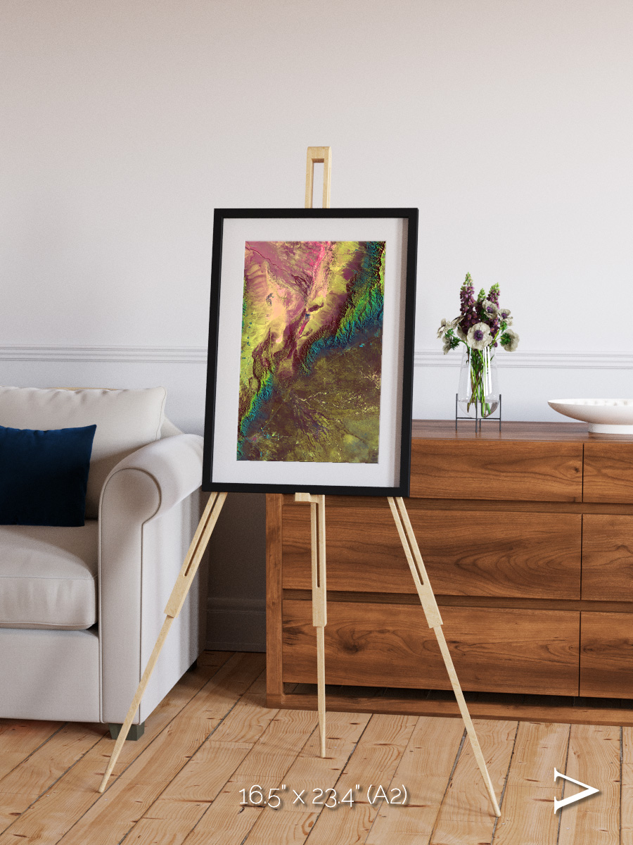 Textured Earth, Sierra de Velasco Framed & Mounted Print