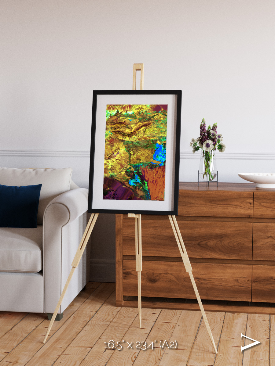 Salt and Storm, Dasht-e Kavir Framed & Mounted Print