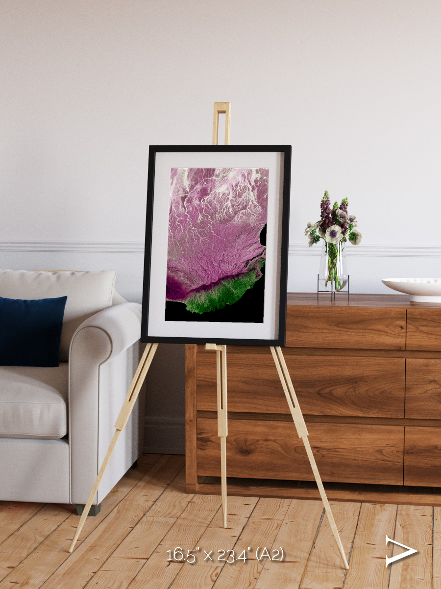 Monsoon Divide, Dhofar Framed & Mounted Print