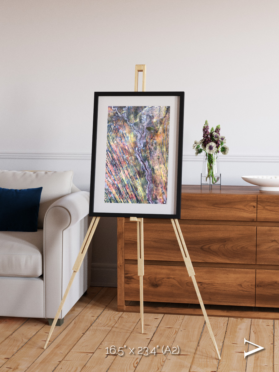 Crevasse Lines, The Optimist Framed & Mounted Print