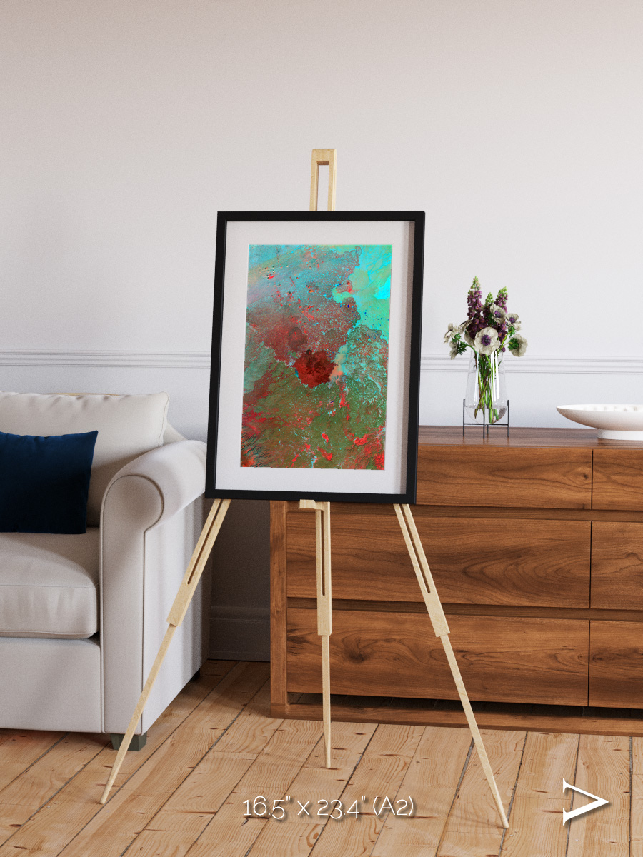 Shifting Dunes, The Syrian Desert Framed & Mounted Print