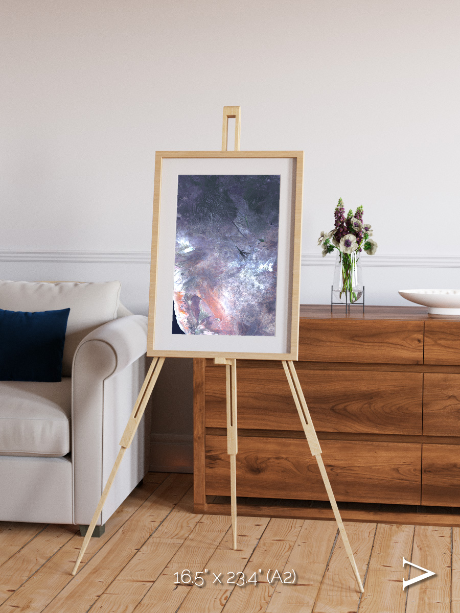 Sunlit Dunes, Africa Framed & Mounted Print