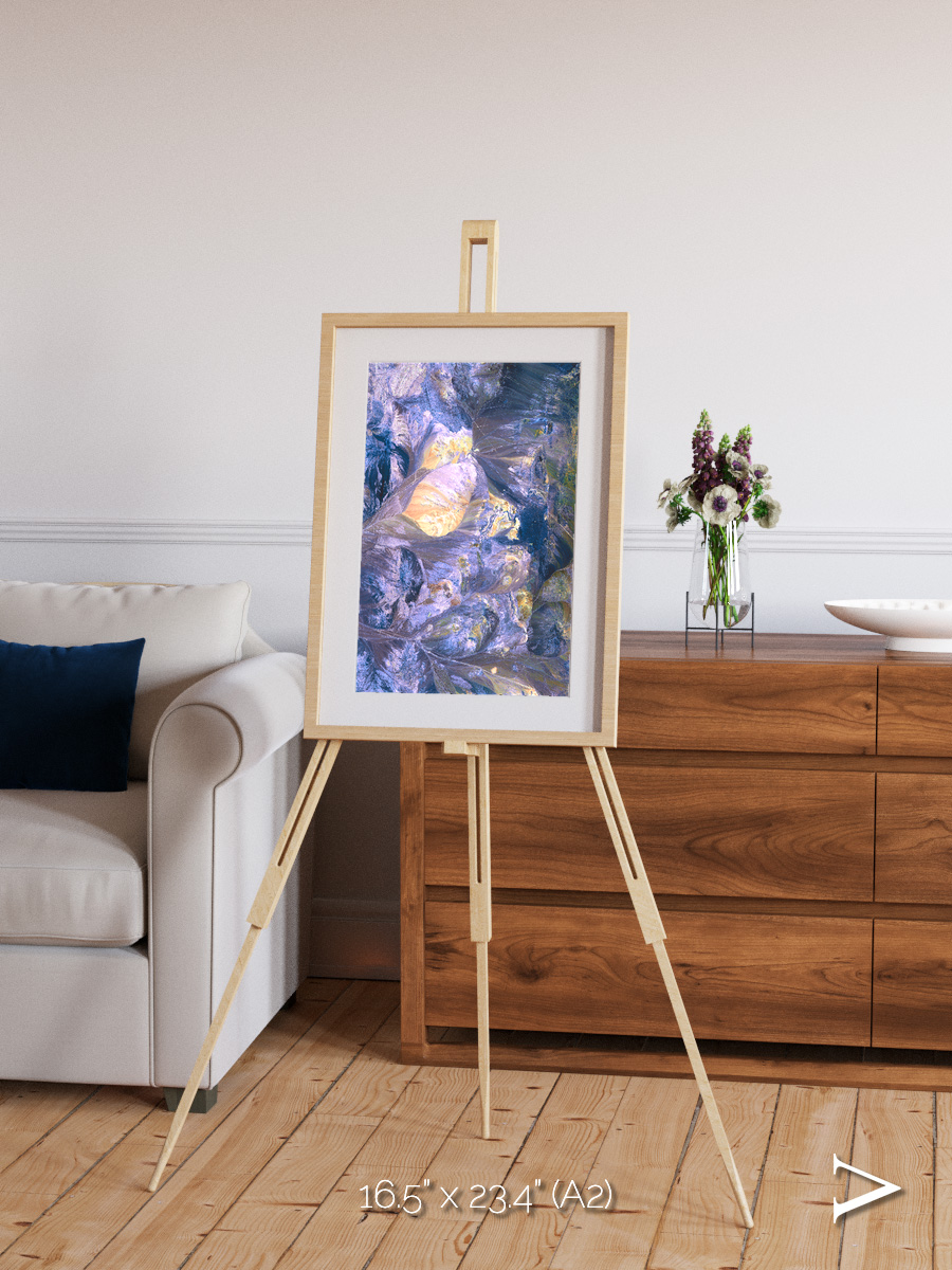 Heat Scars, Andes Framed & Mounted Print