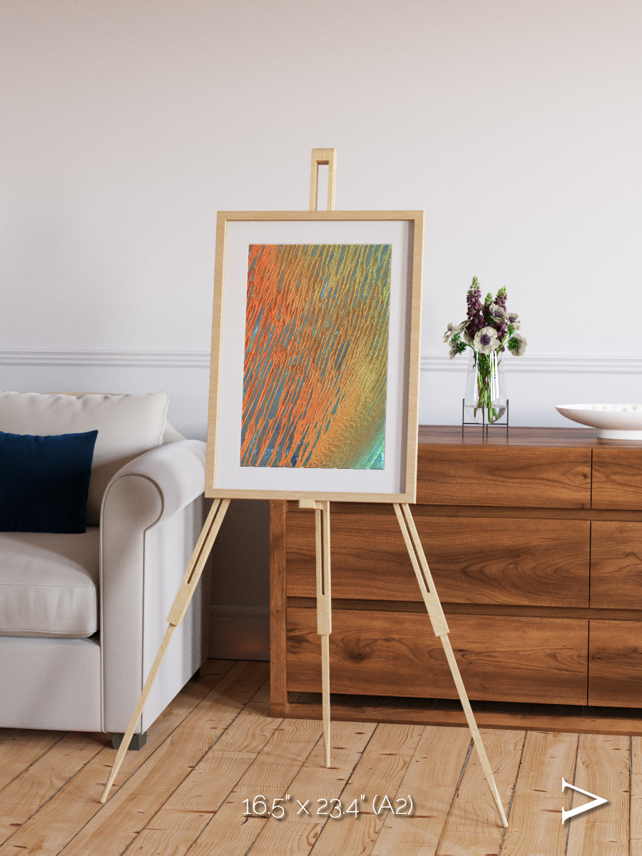 Windwritten Sands, Erg Chech Framed & Mounted Print