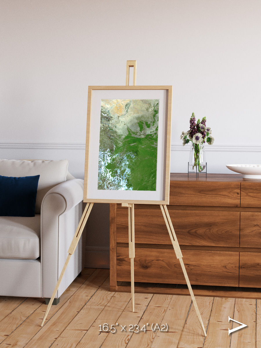 Sea Inlet, Eastern Asia Framed & Mounted Print