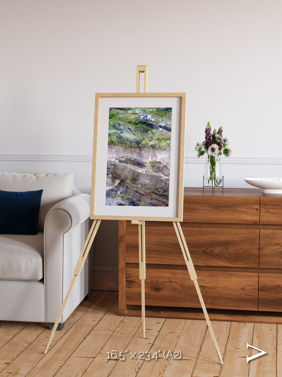 Arid Mosaic, Edrengiyn Nuruu Framed & Mounted Print