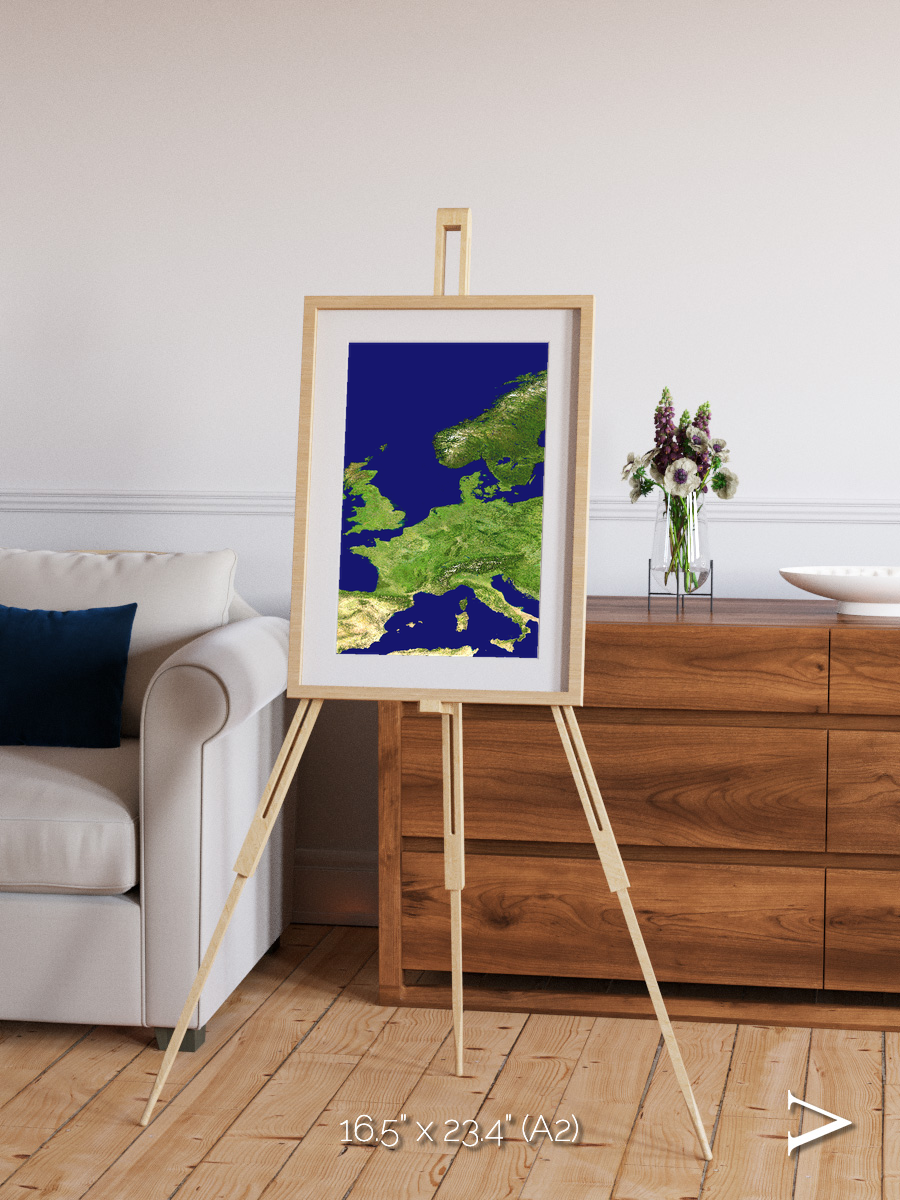 Arctic Outpost, Europe Framed & Mounted Print