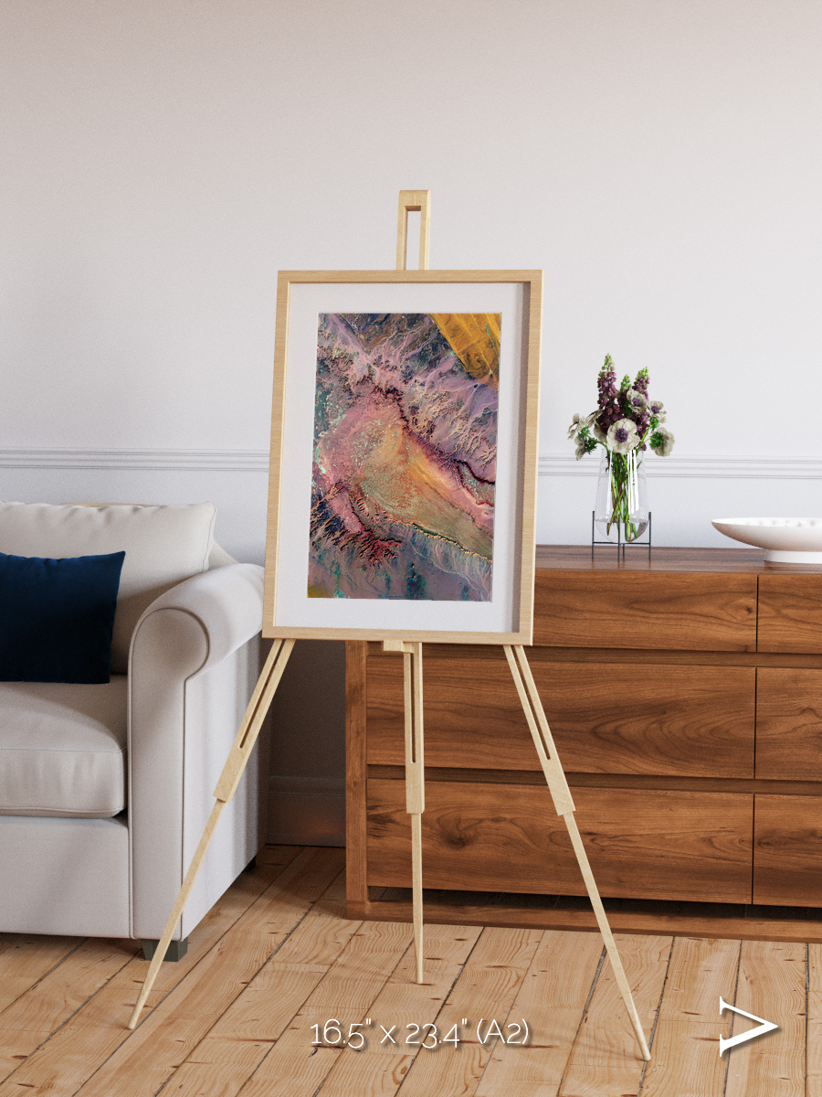 Echoes of Water, Western Desert Framed & Mounted Print