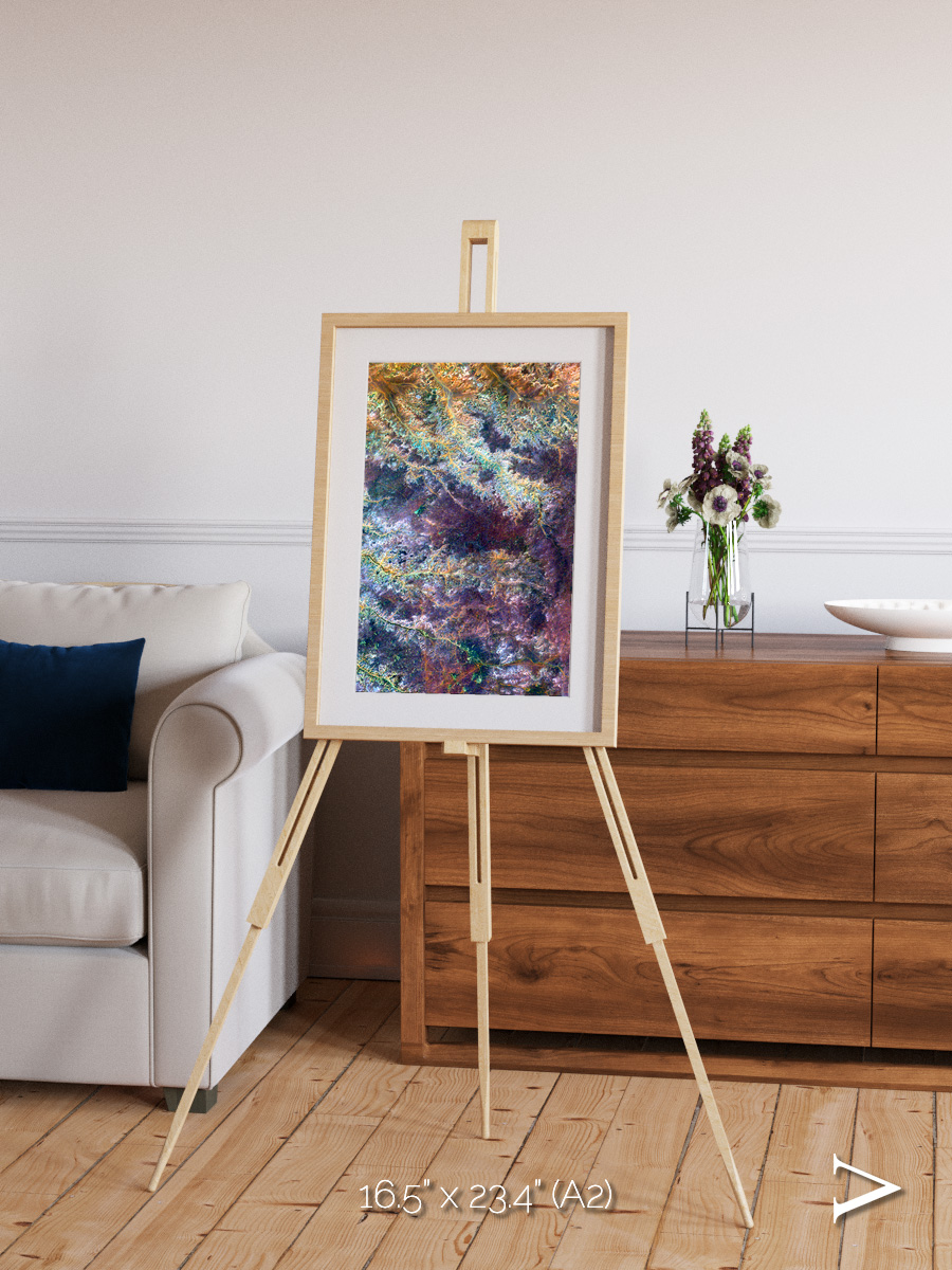 River and Plain, Ghadamis River Framed & Mounted Print