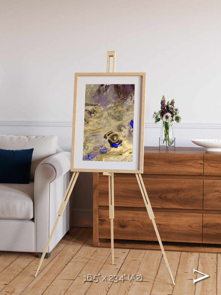Salt Mirror, Great Salt Desert Framed & Mounted Print