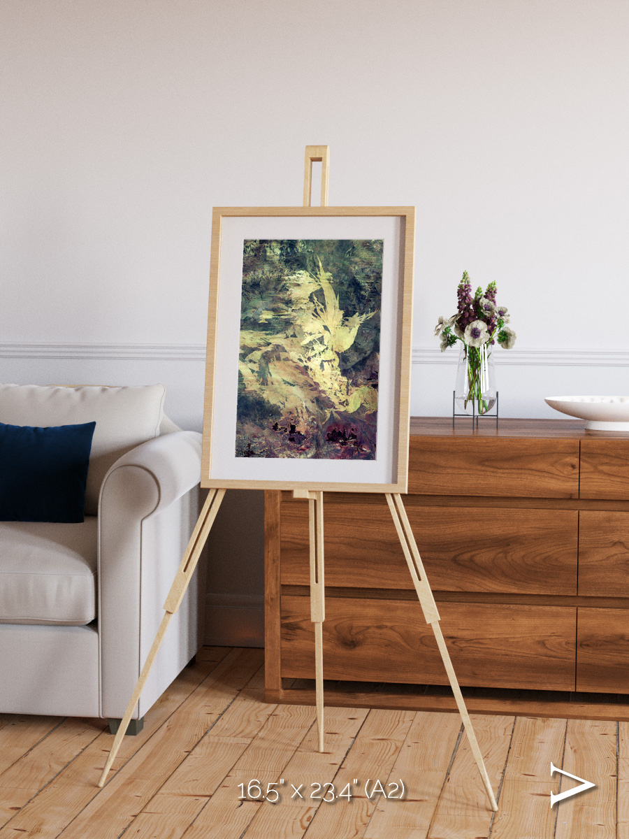 Windwritten Dunes, Great Sandy Scars Framed & Mounted Print