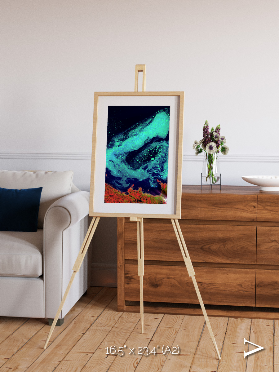 Frozen Currents, Foxe Basin Framed & Mounted Print