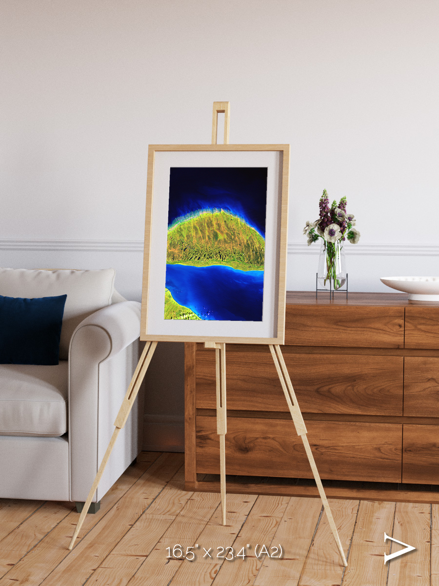 Coastal Fragments, Island Rebound Framed & Mounted Print