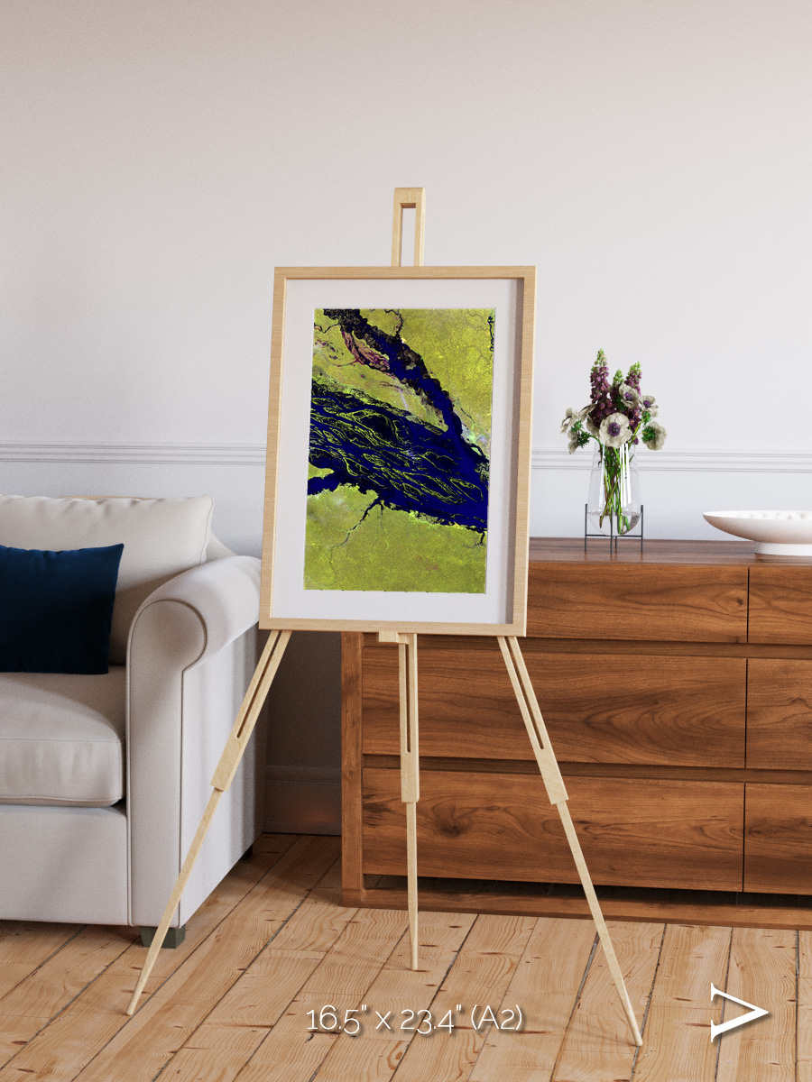 Painted Archipelago, Jau Park Framed & Mounted Print