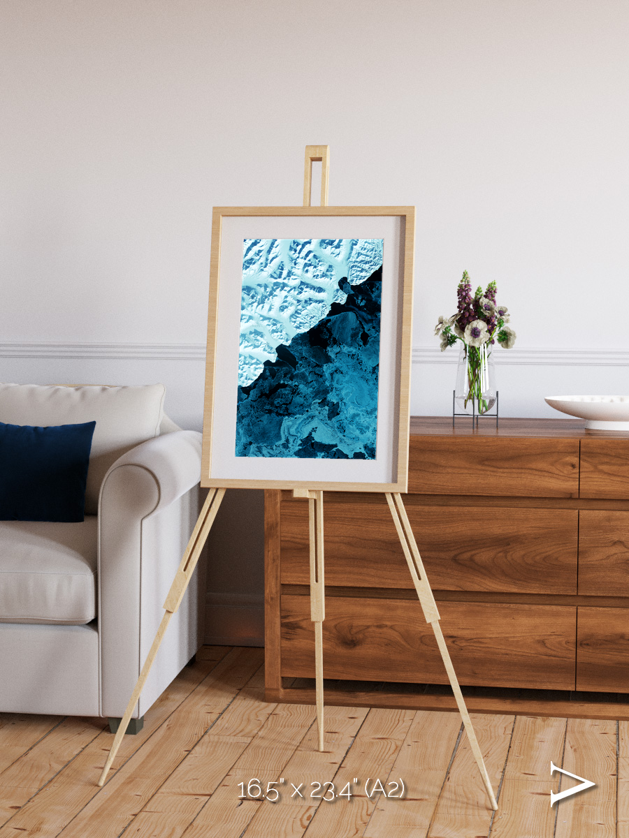 Glacial Passage, Kamchatka Peninsula Framed & Mounted Print