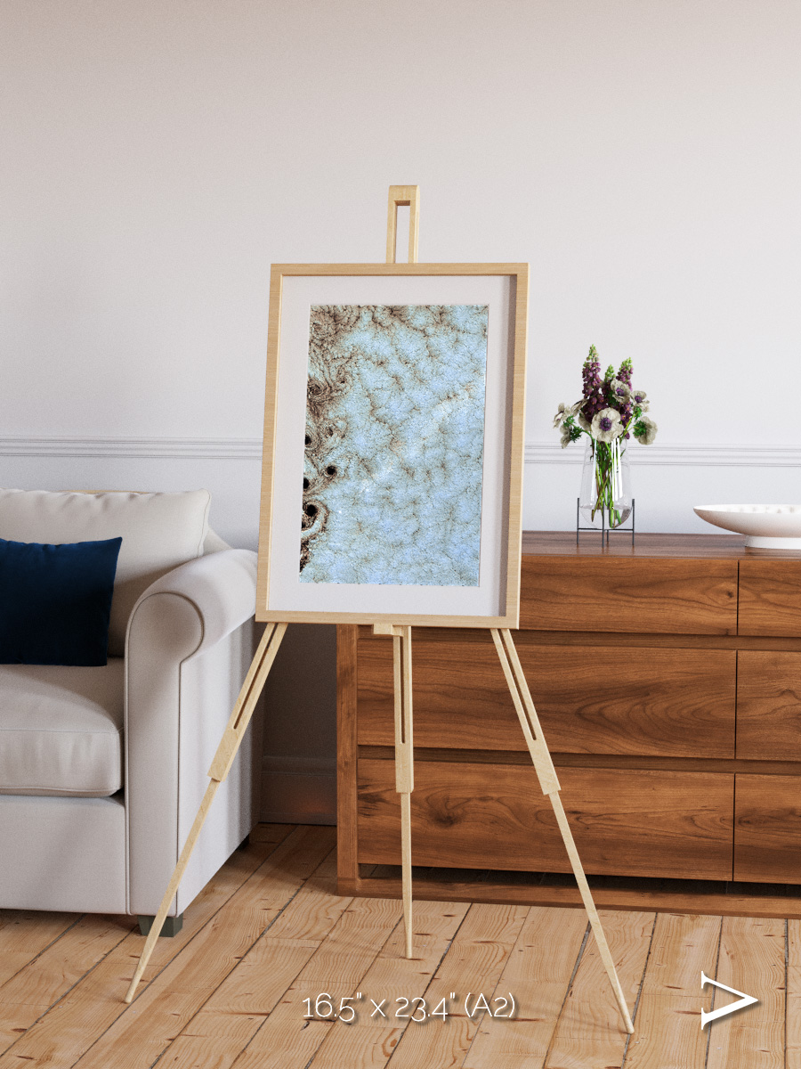 Wind Signatures, Karman Vortices Framed & Mounted Print