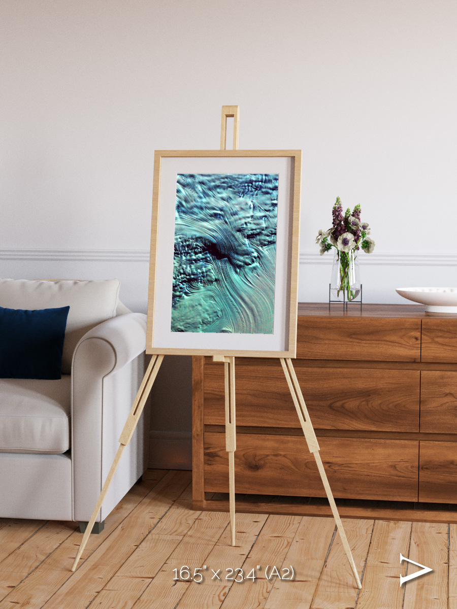 Ice River, Lambert Glacier Framed & Mounted Print