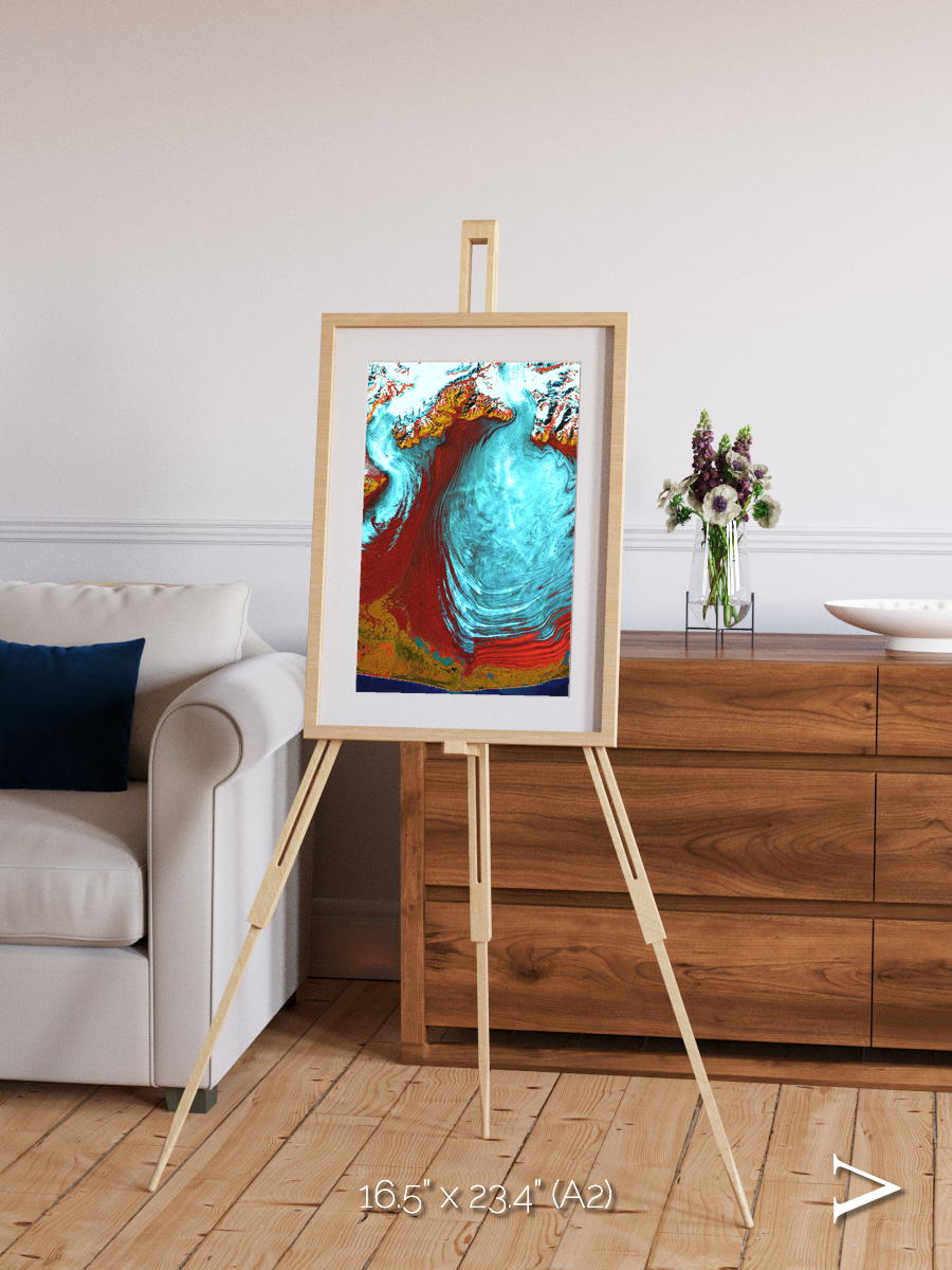 Glacial Passage, Malaspina Glacier Framed & Mounted Print