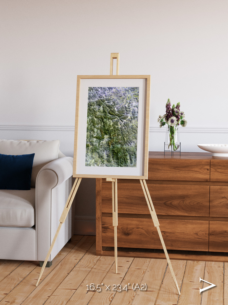 Earth in Colour, Namaqualand Framed & Mounted Print