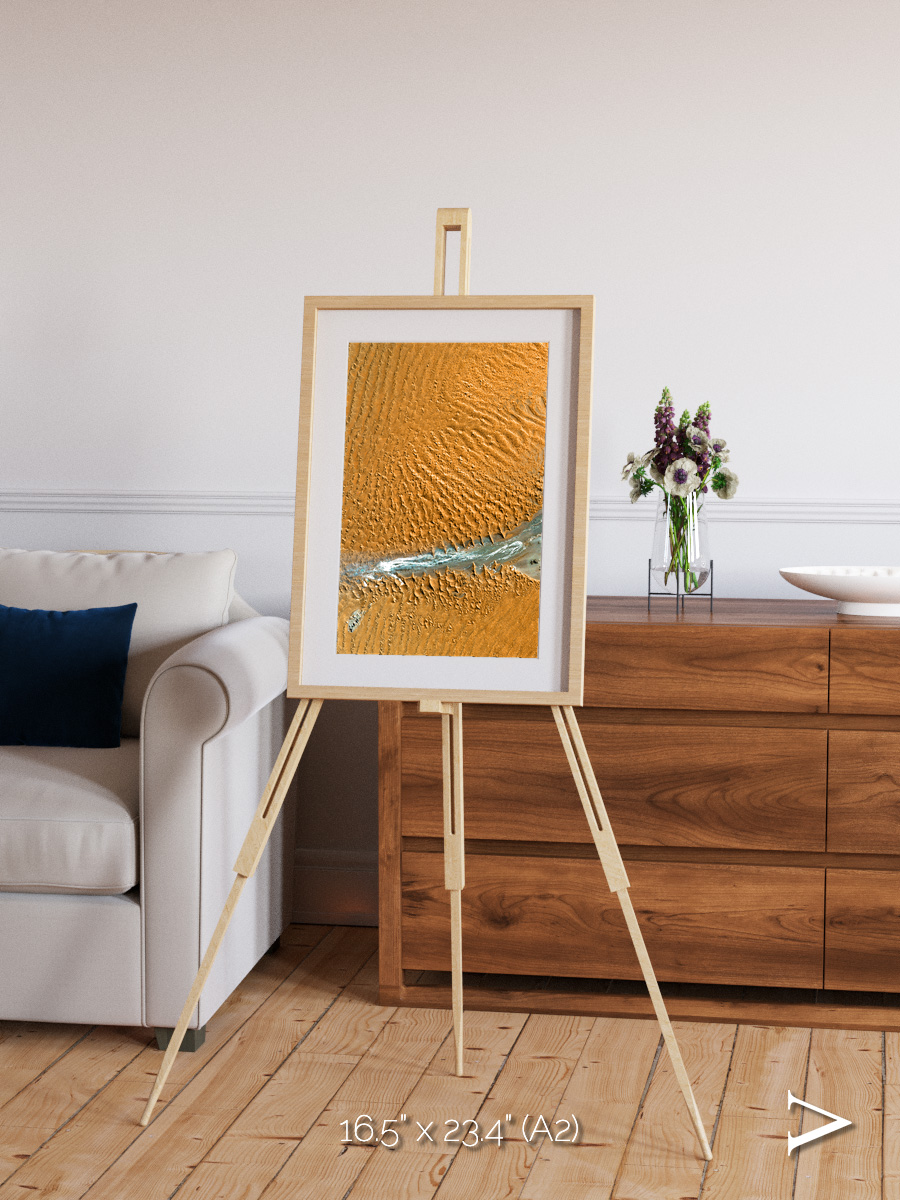Sands in Motion, Namib Desert Framed & Mounted Print