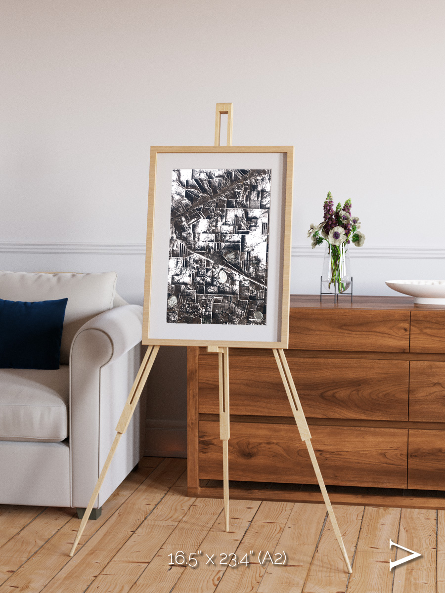 Fertile Threads, Northern Kazakhstan Framed & Mounted Print