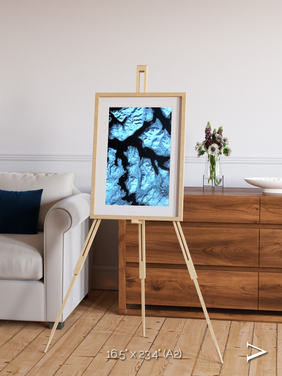 Glacial Passage, Northern Norway Framed & Mounted Print