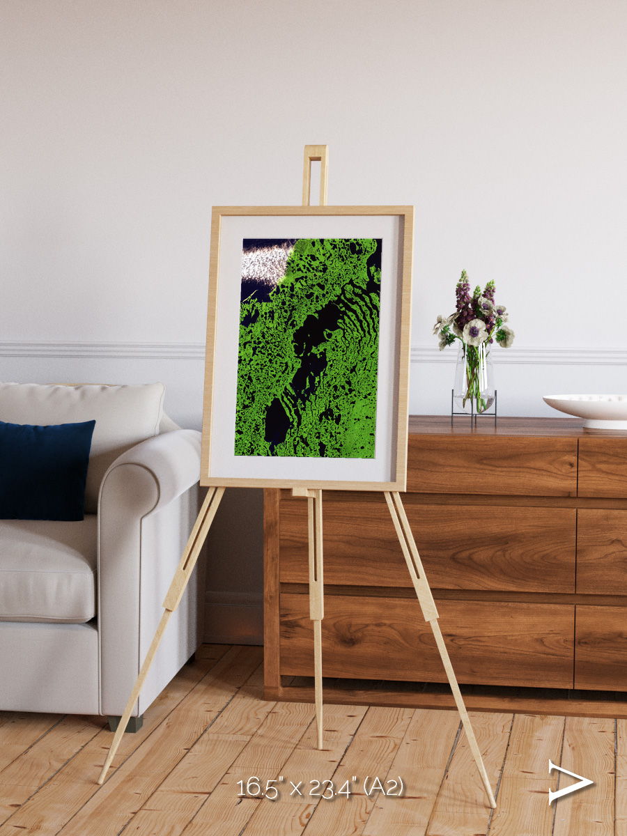 Tundra Reach, Liverpool Bay Framed & Mounted Print