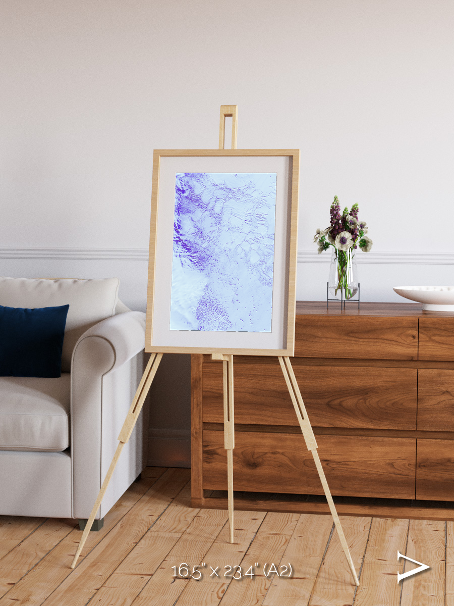 Ice River, Robinson Glacier Framed & Mounted Print