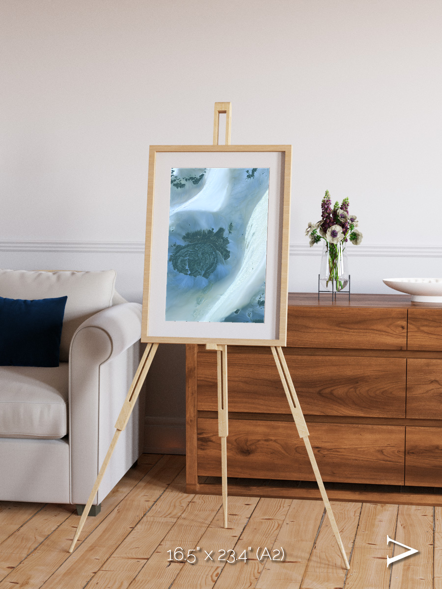Shifting Dunes, Sahara Desert Framed & Mounted Print