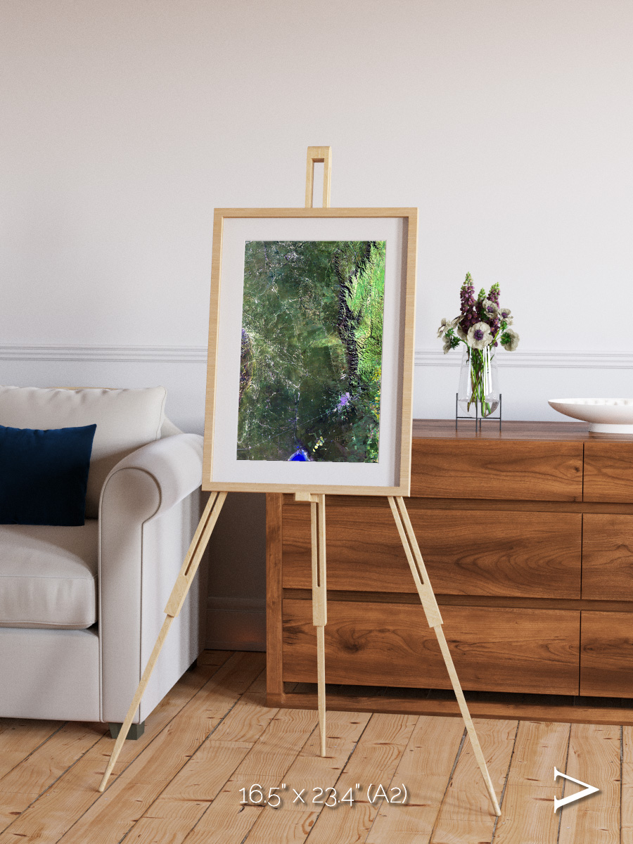 Radiating Plains, San Luis Framed & Mounted Print