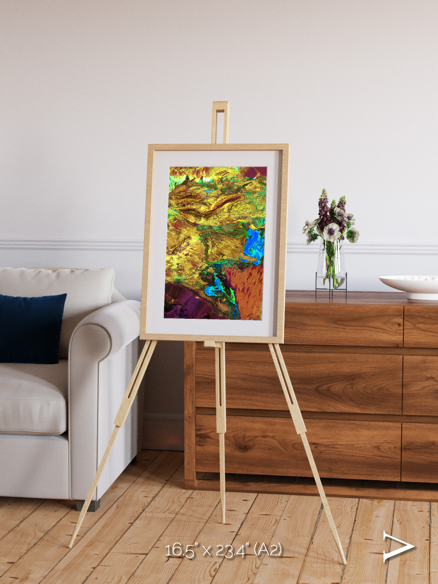 Salt and Storm, Dasht-e Kavir Framed & Mounted Print