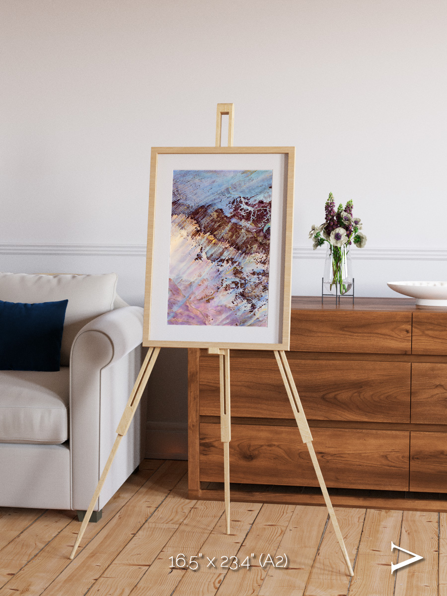 Storm and Stillness, Gweni-Fada Framed & Mounted Print