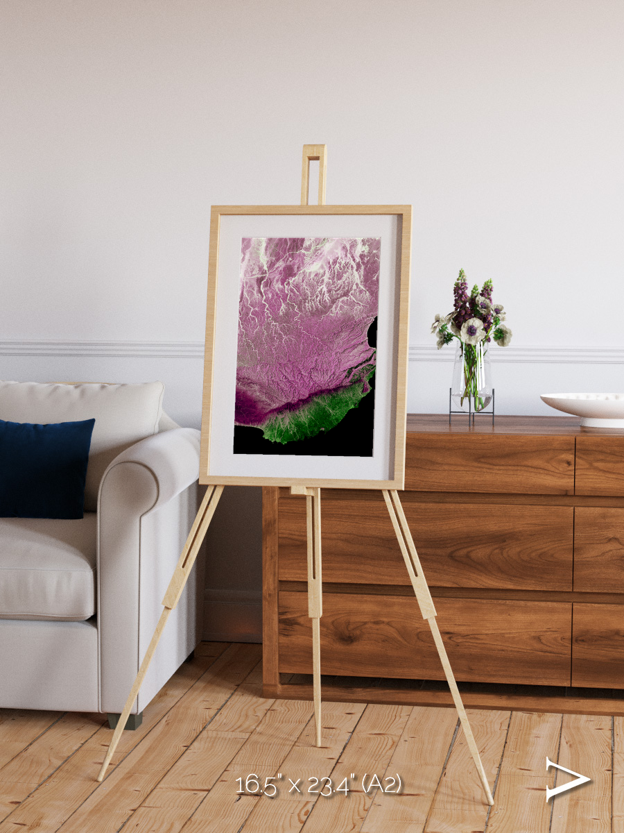 Monsoon Divide, Dhofar Framed & Mounted Print
