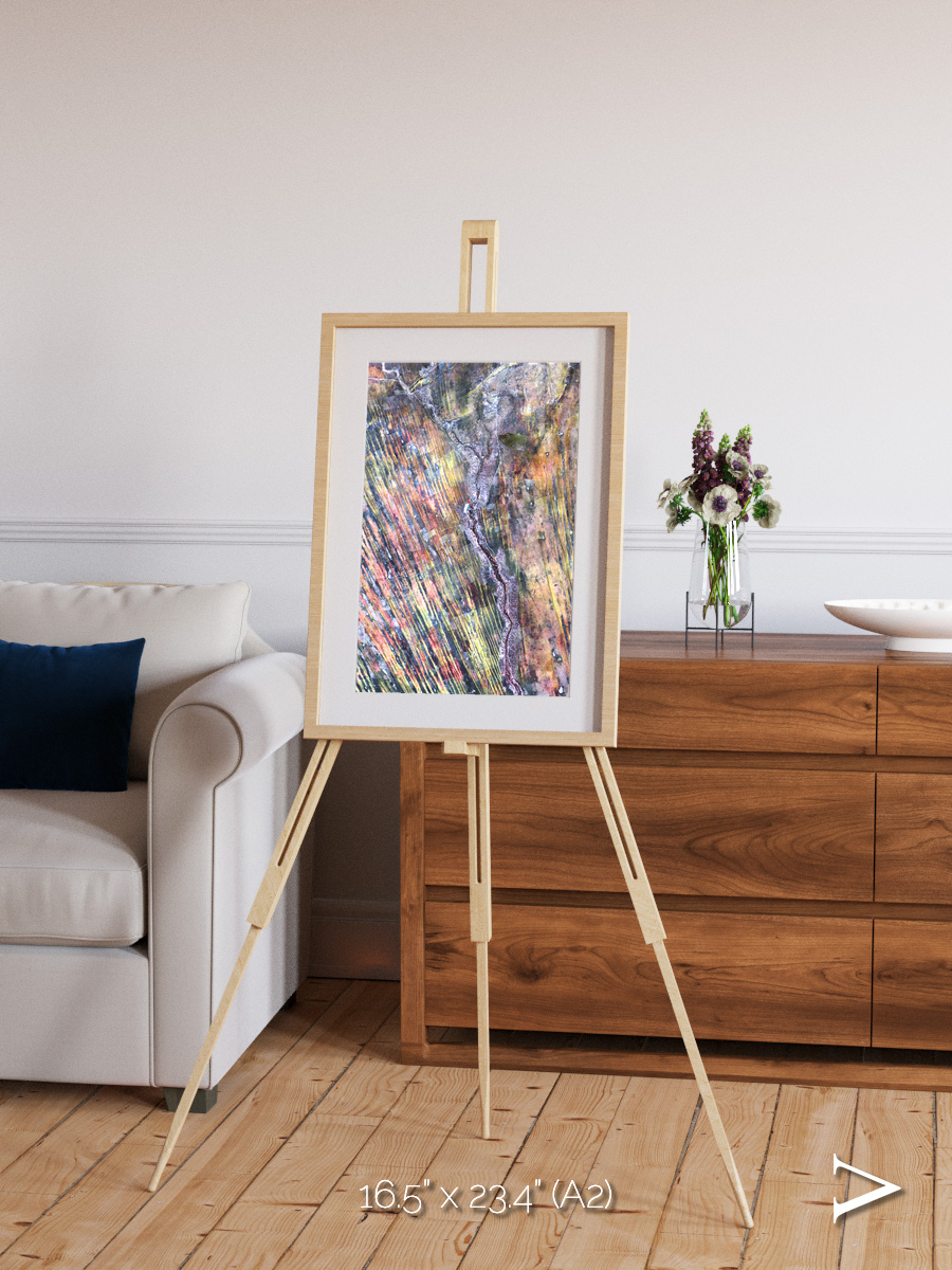 Crevasse Lines, The Optimist Framed & Mounted Print