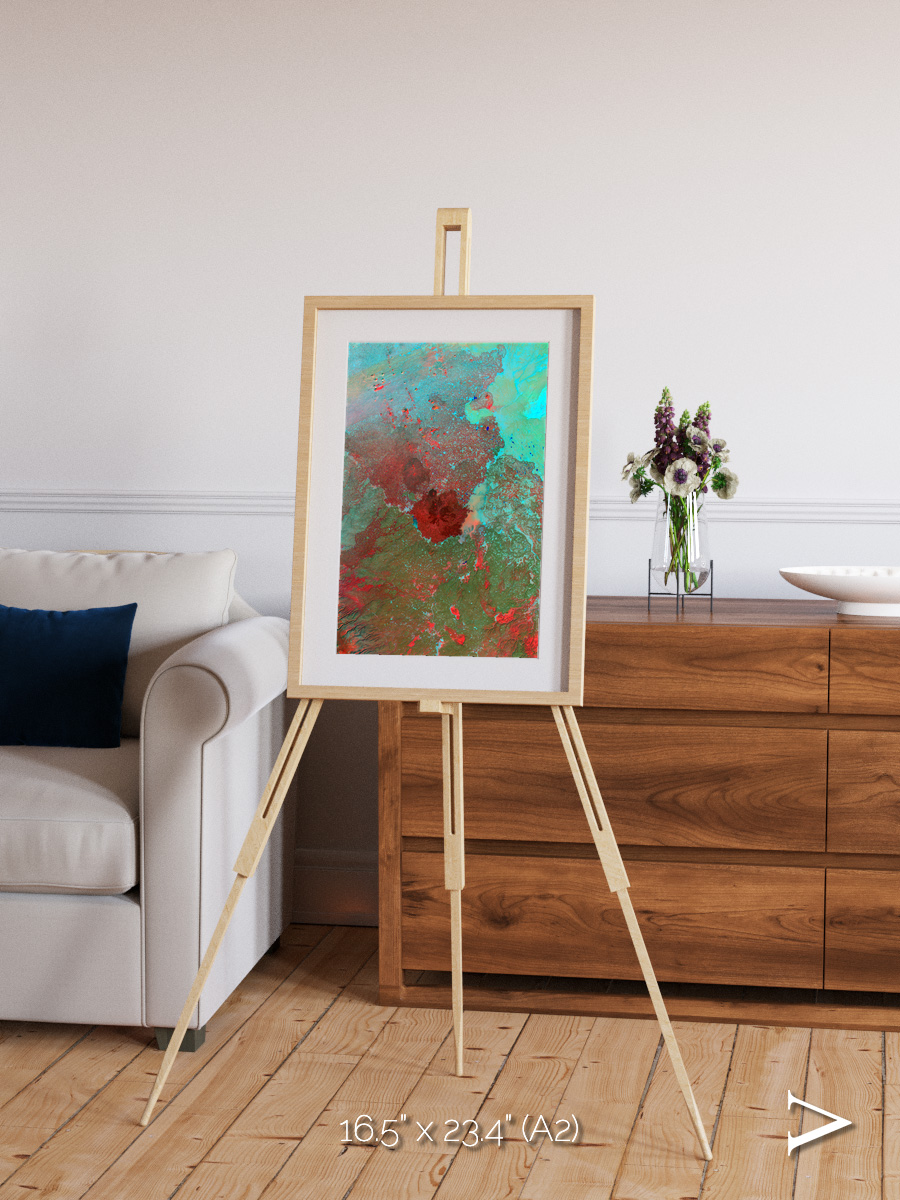 Shifting Dunes, The Syrian Desert Framed & Mounted Print