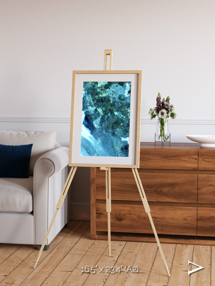 Heat Scars, Volcanoes Framed & Mounted Print