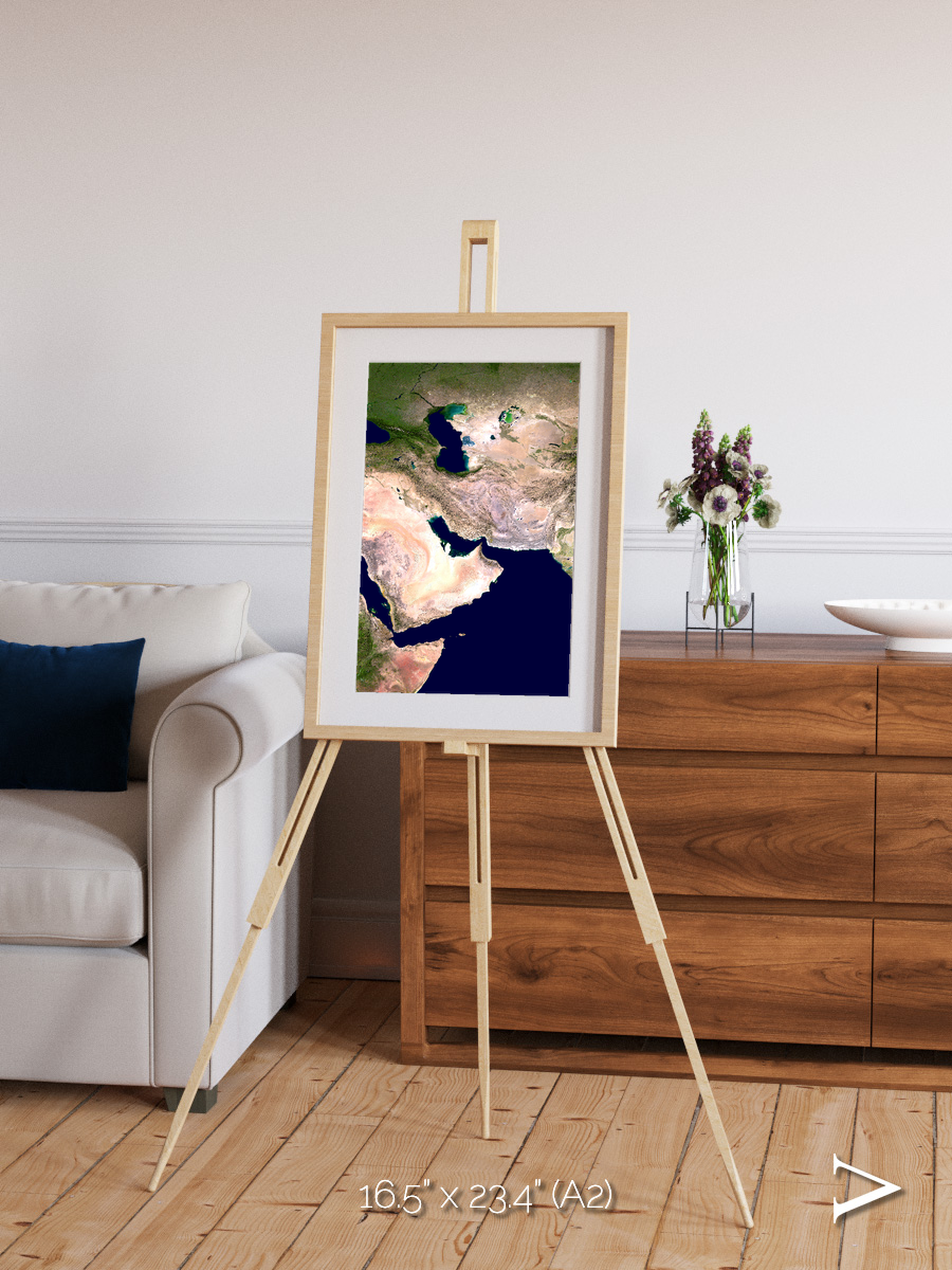 River Threads, Western Asia Framed & Mounted Print