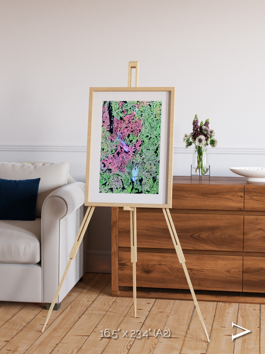 Ice River, Yellowknife Wetlands Framed & Mounted Print
