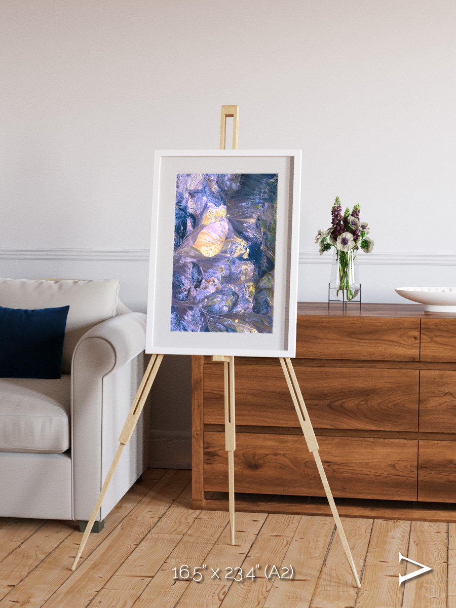 Heat Scars, Andes Framed & Mounted Print
