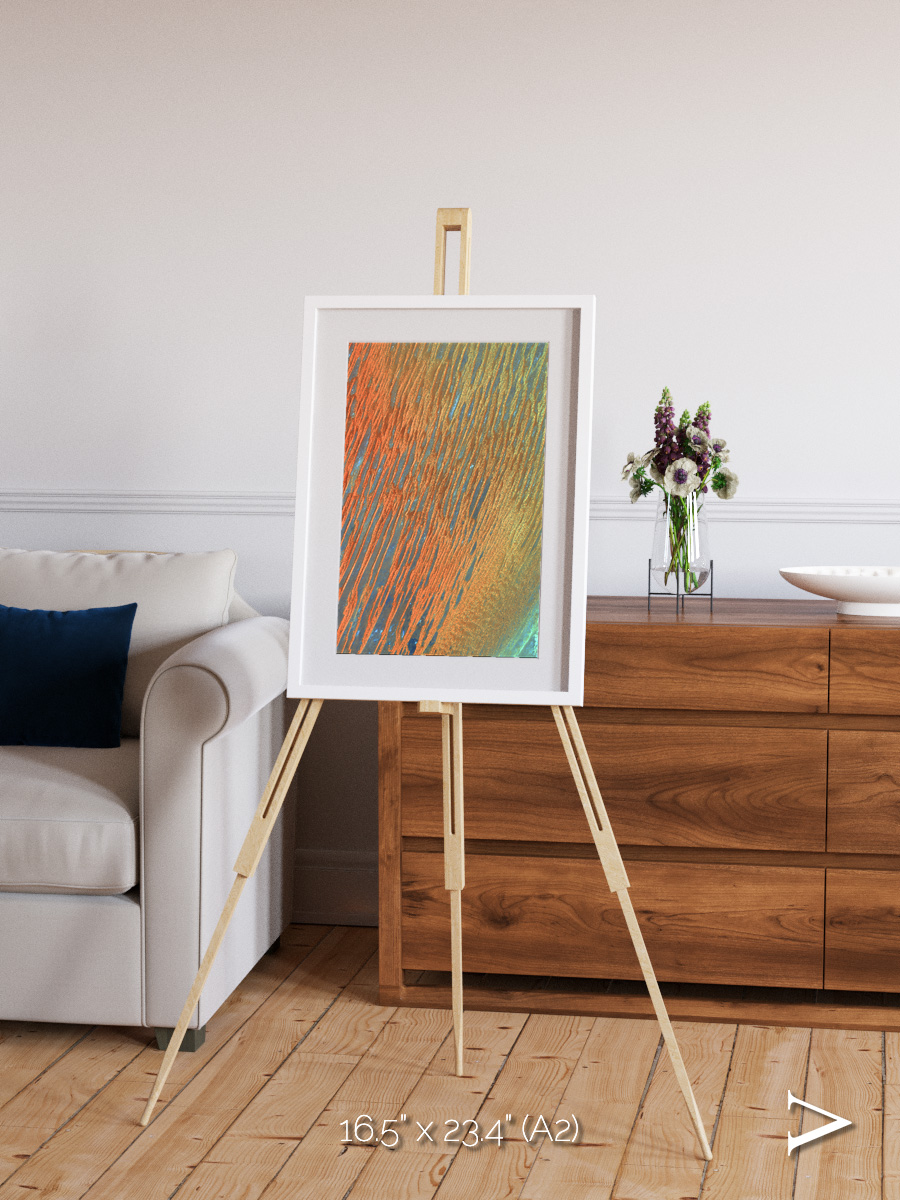Windwritten Sands, Erg Chech Framed & Mounted Print
