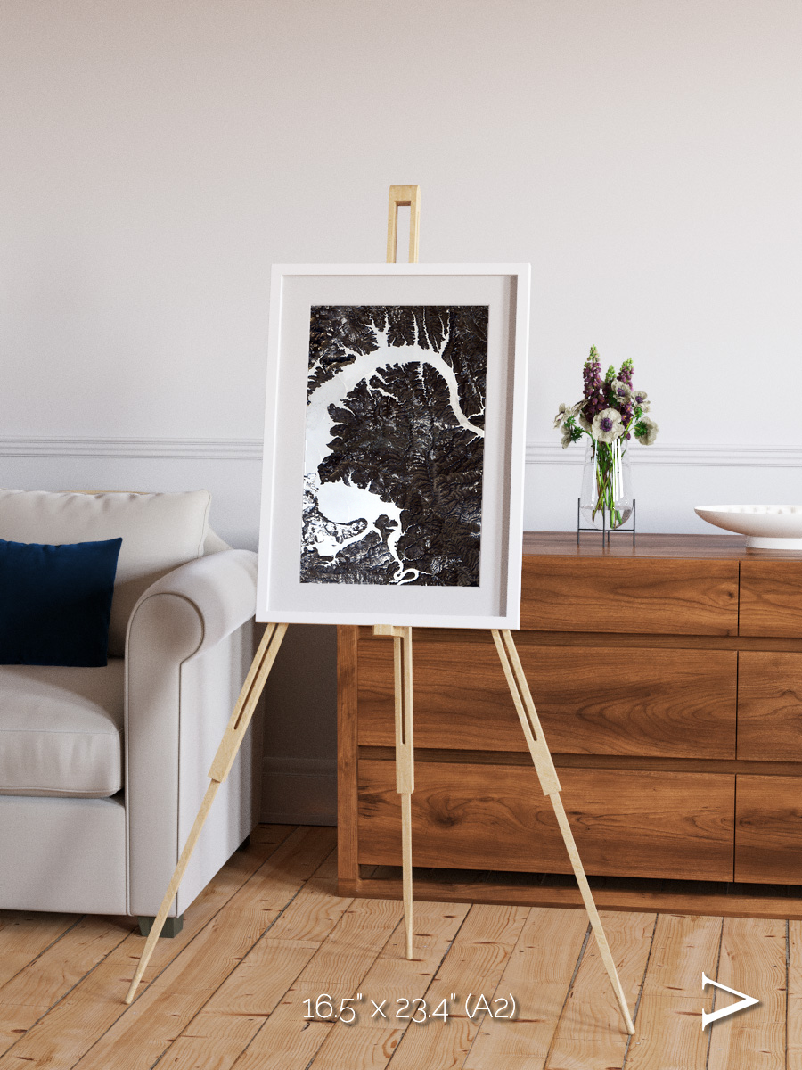 Dragon Lake, Siberia Framed & Mounted Print