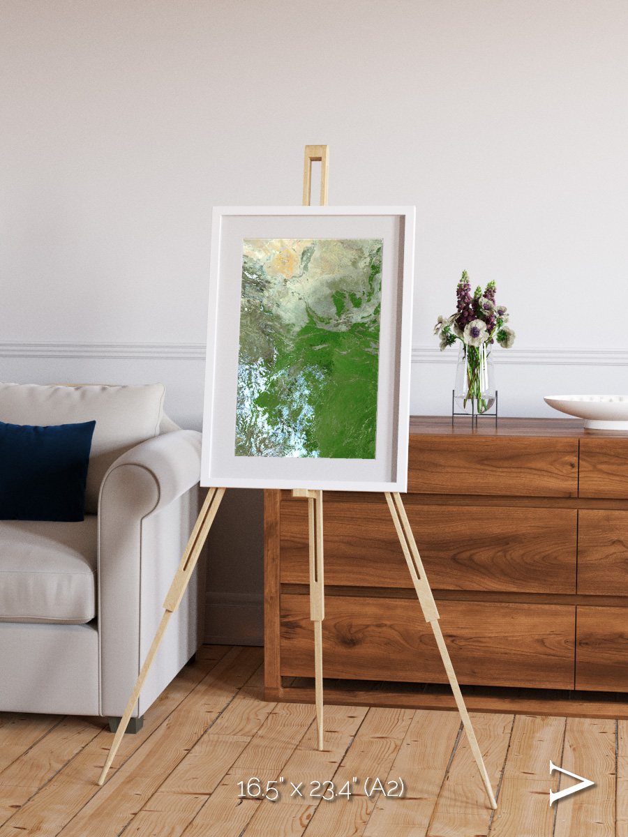 Sea Inlet, Eastern Asia Framed & Mounted Print