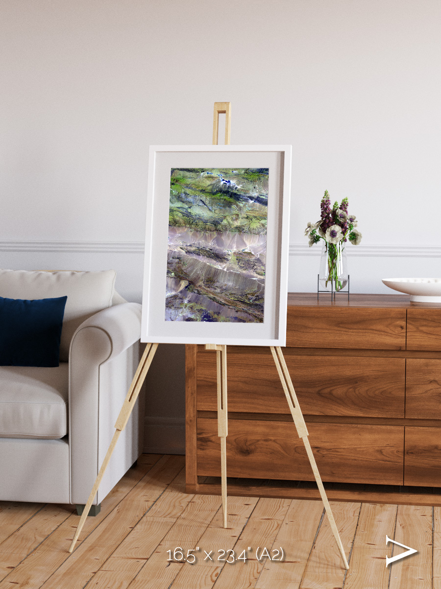 Arid Mosaic, Edrengiyn Nuruu Framed & Mounted Print