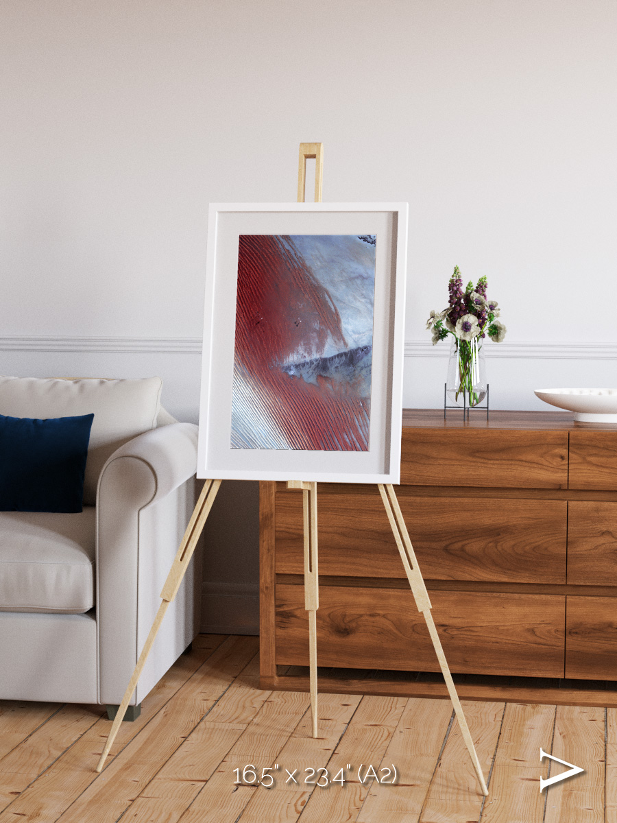 Wind Signatures, Empty Quarter Framed & Mounted Print