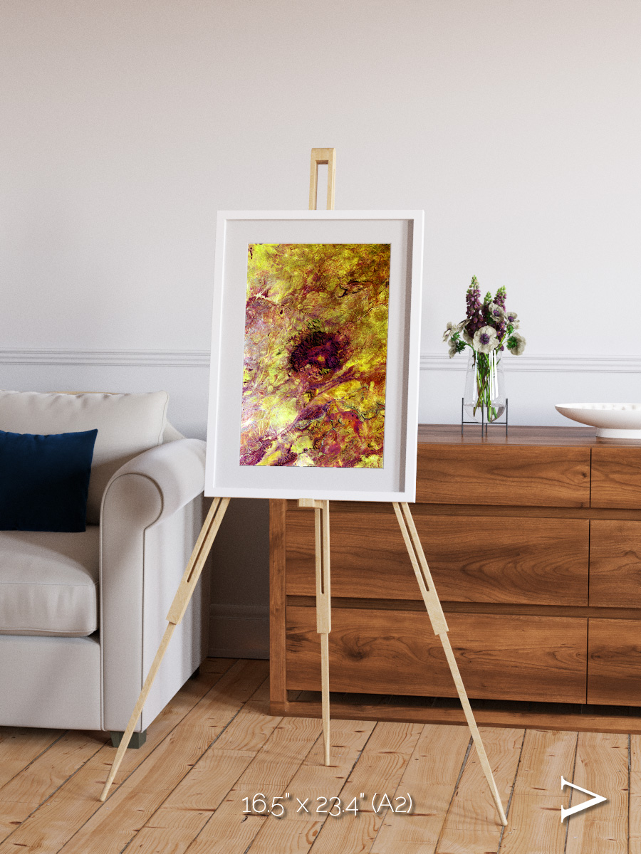 Magma Plains, Erongo Massif Framed & Mounted Print