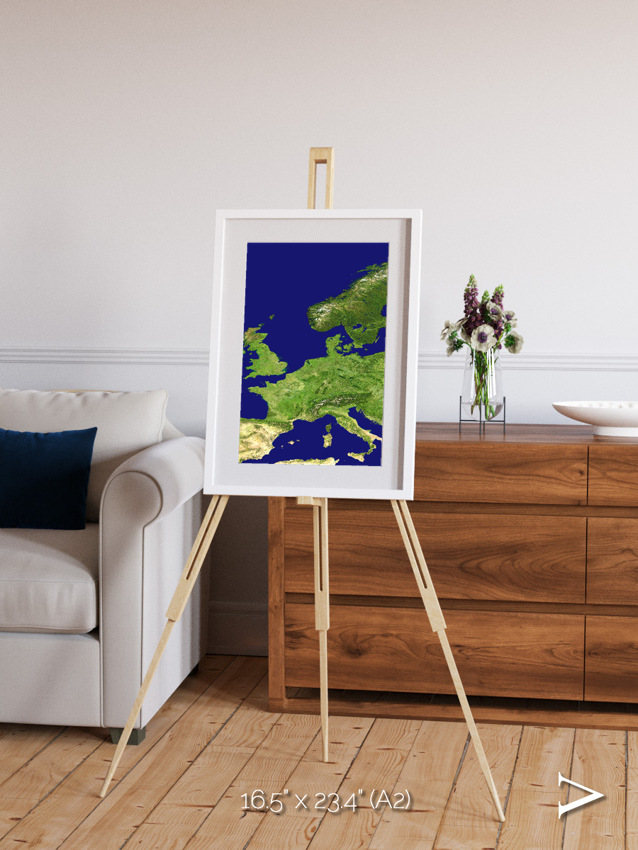 Arctic Outpost, Europe Framed & Mounted Print