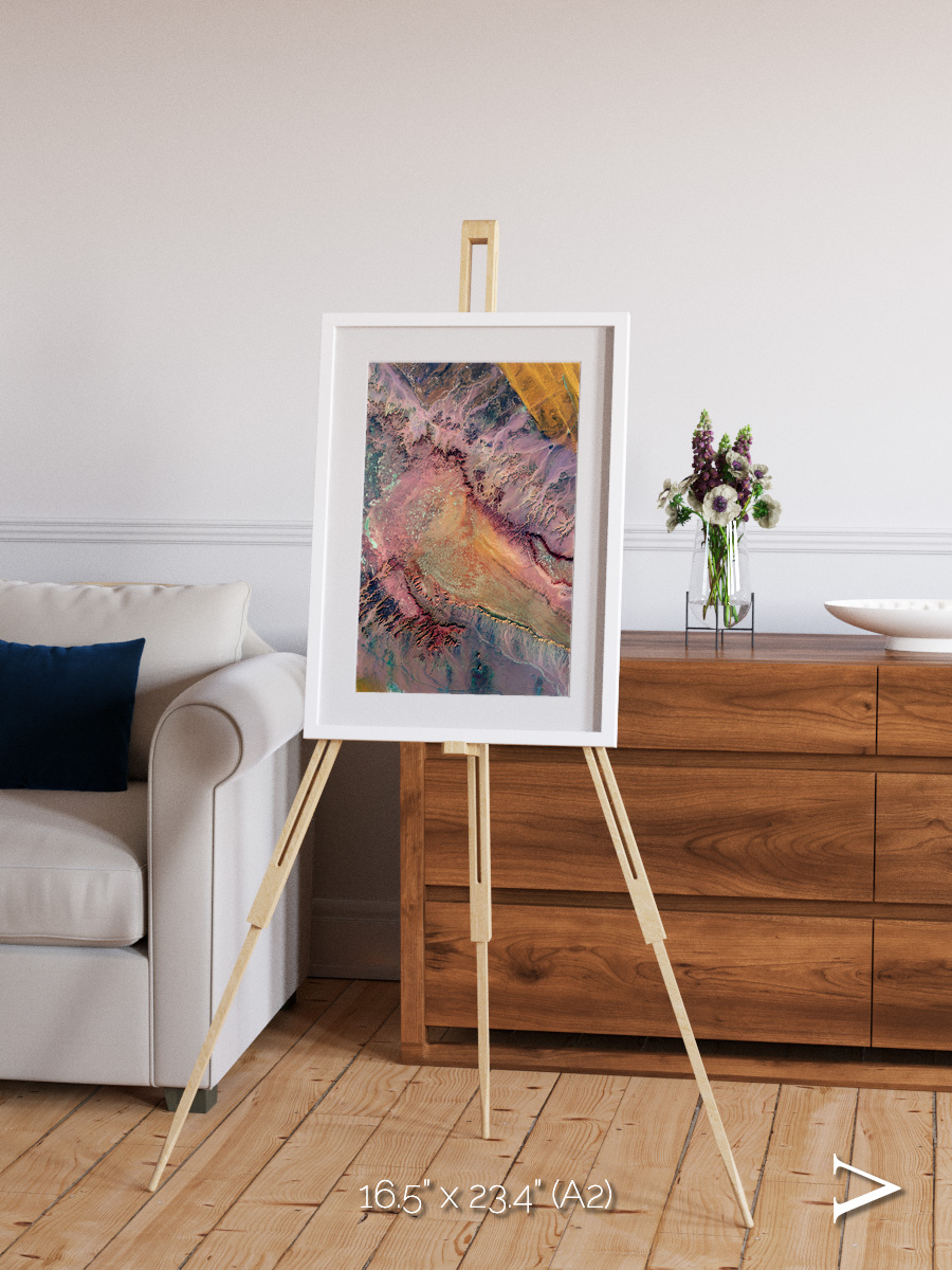 Echoes of Water, Western Desert Framed & Mounted Print