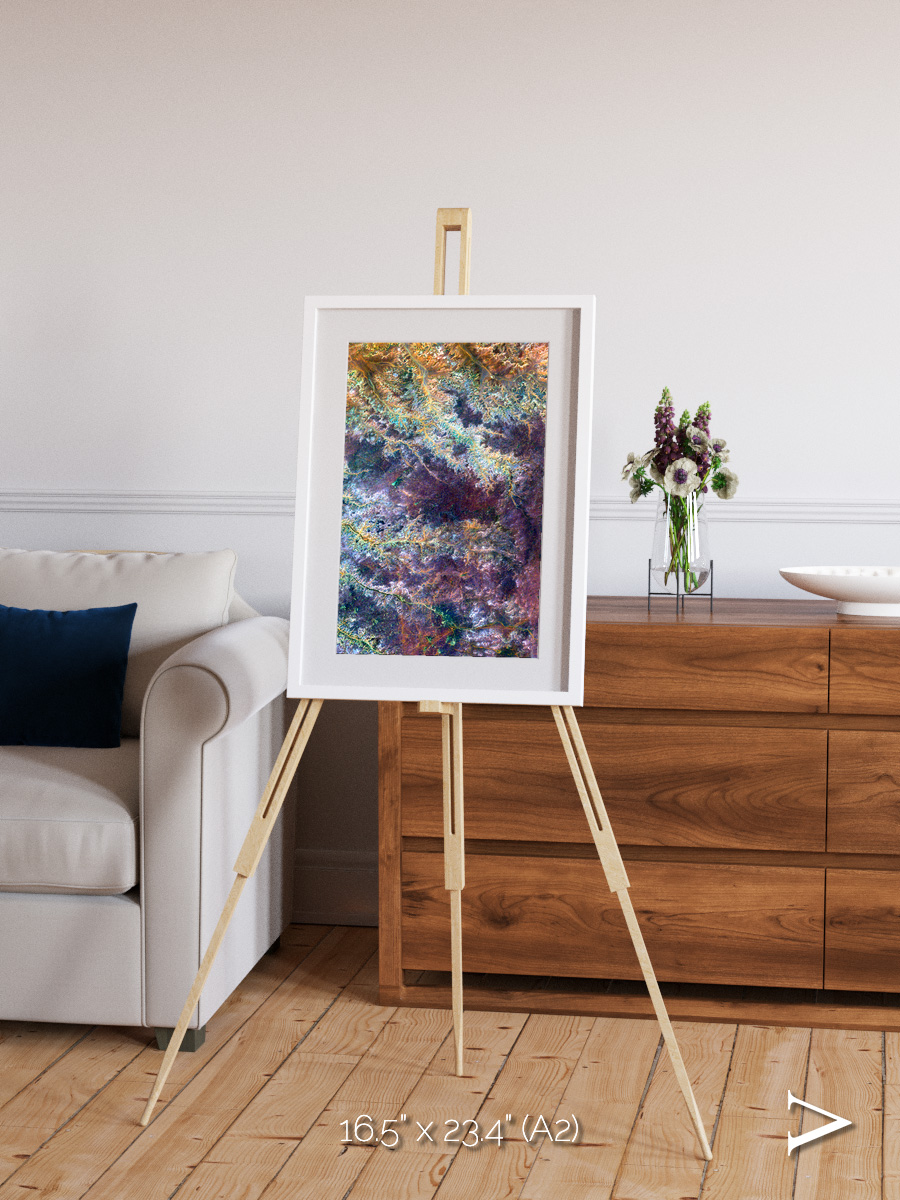 River and Plain, Ghadamis River Framed & Mounted Print