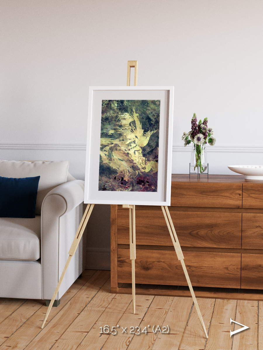 Windwritten Dunes, Great Sandy Scars Framed & Mounted Print